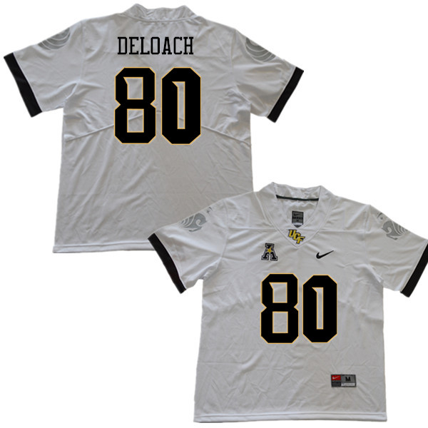 Men #80 Chris DeLoach UCF Knights College Football Jerseys Sale-White